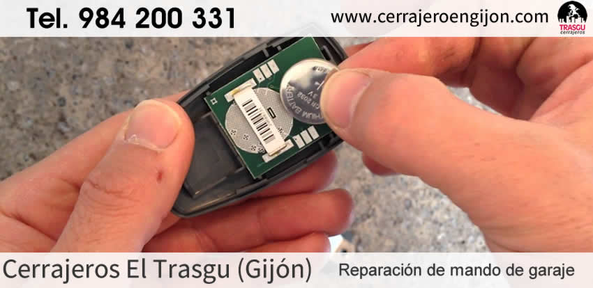 reparacion mando de garaje cerrajeros gijon