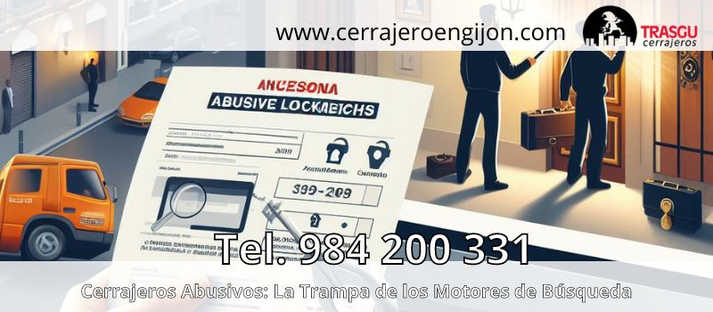 Las tramas de cerrajeros abusivos de Gijón en Internet representan una grave amenaza para los consumidores Las tramas de cerrajeros abusivos de Gijón en Internet representan una grave amenaza para los consumidores